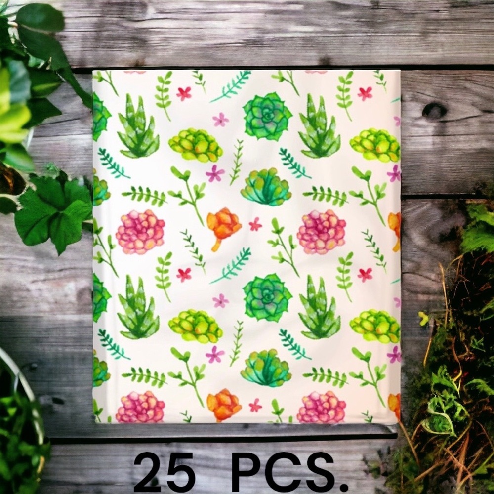 25 10X13 Poly Mailers Succulents  Shipping Envelopes PRICE IS FIRM - Picture 6 of 11